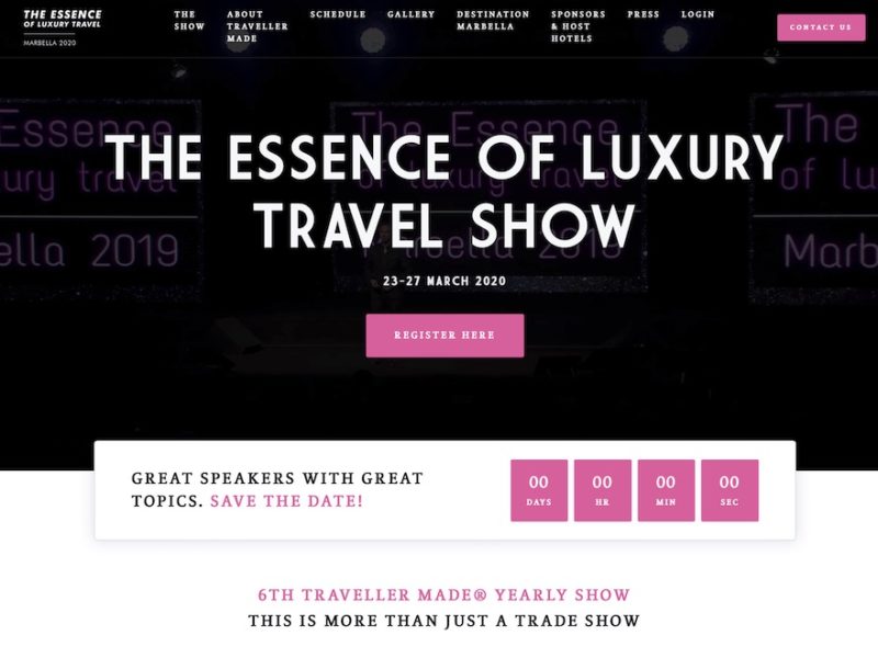 Edition virtuelle de Essence of Luxury 2020 par Traveller Made