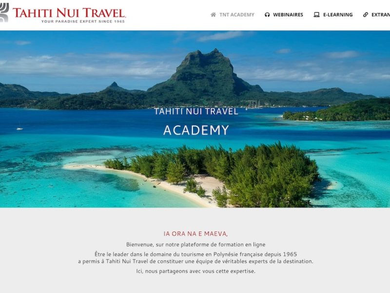 Gestion de projet : création de la Tahiti Nui Travel Academy